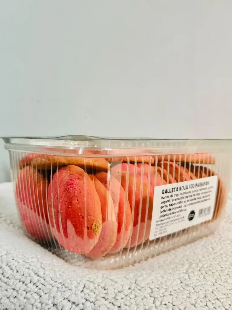 PAN DULCE CON SABOR A FRUTAS ROJA 6X30 UNIDADES PAISA