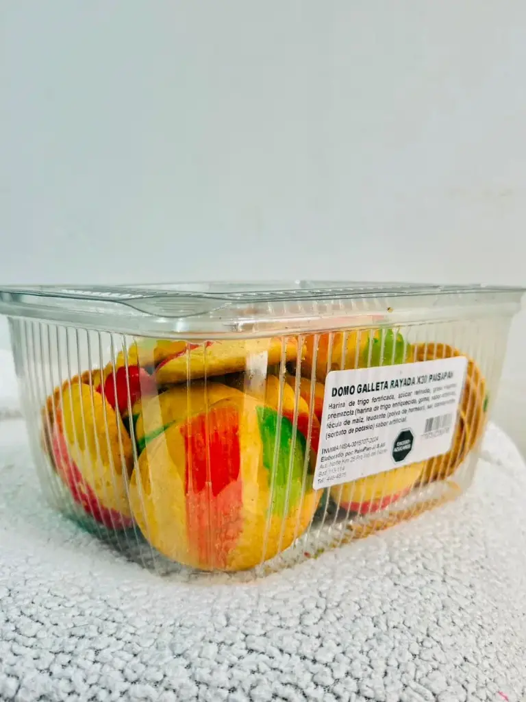 PAN DULCE CON SABOR A FRUTAS RAYADA 6X30 UNIDADES PAISA