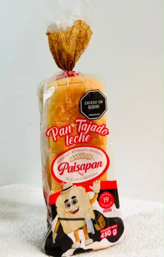 [21649] PAN TAJADO LECHE 10X450 GR PAISA