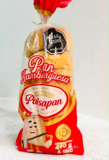 [21584] PAN HAMBURGUESA 10X6 UNIDADES PAISA