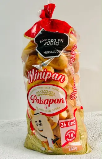 [21540] MINIPAN 8X36 UNIDADES PAISA