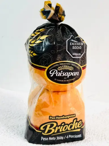 [16037] PAN HAMBURGUESA BRIOCHE X4 